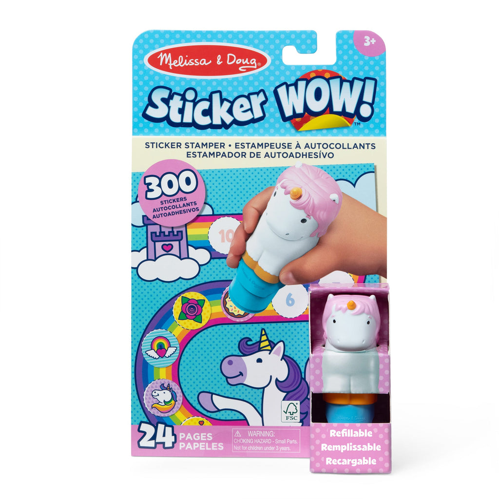 Sticker WOW!? Activity Pad & Sticker Stamper 12-PACK – Unicorn