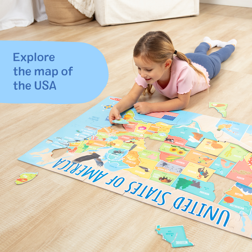 Map Floor Puzzle – 51 Pieces