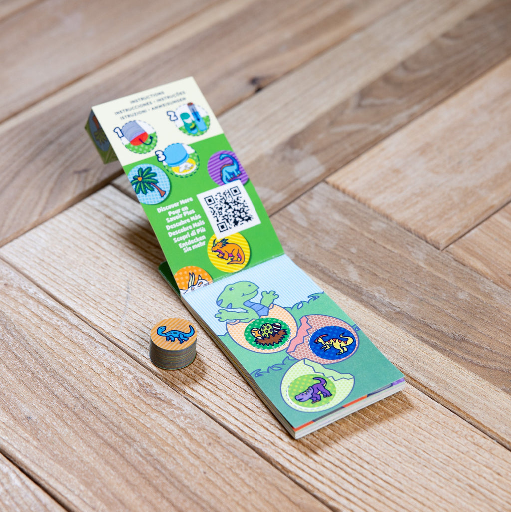 Sticker WOW!? Mini Activity Pad & Refill Stickers – Dinosaur (200+ Stickers. Stamper Not Included)