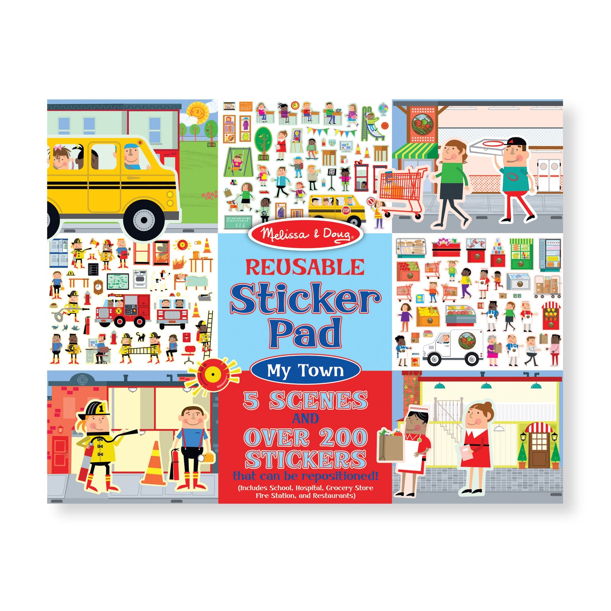 Reusable Sticker Pad – My Town