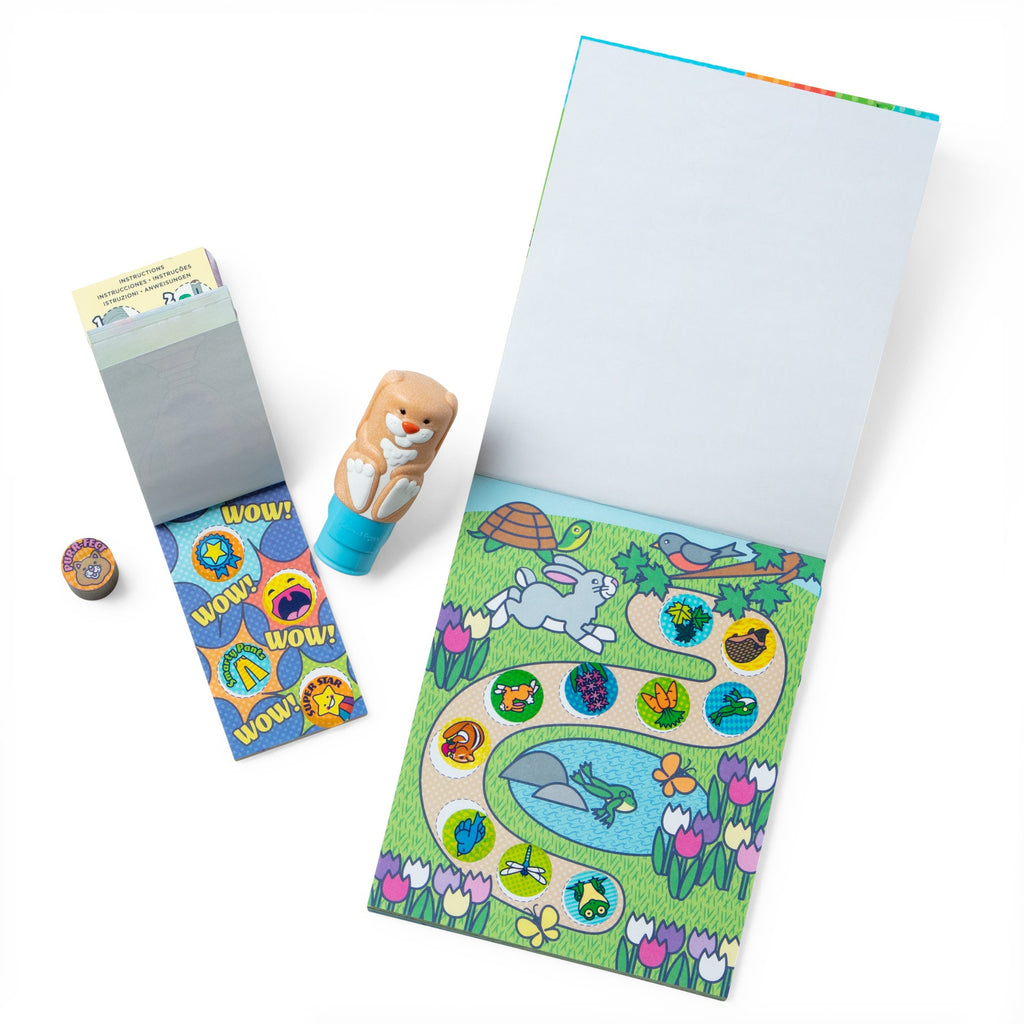 Sticker WOW!? Bunny Bundle: Activity Pad & Sticker Stamper + Mini Activity Pad and 200 Refill Stickers