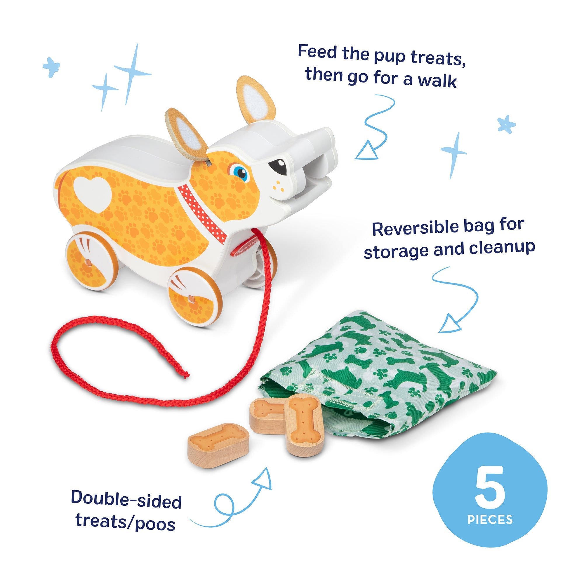 Feed. Walk & Poo Pup Play Set