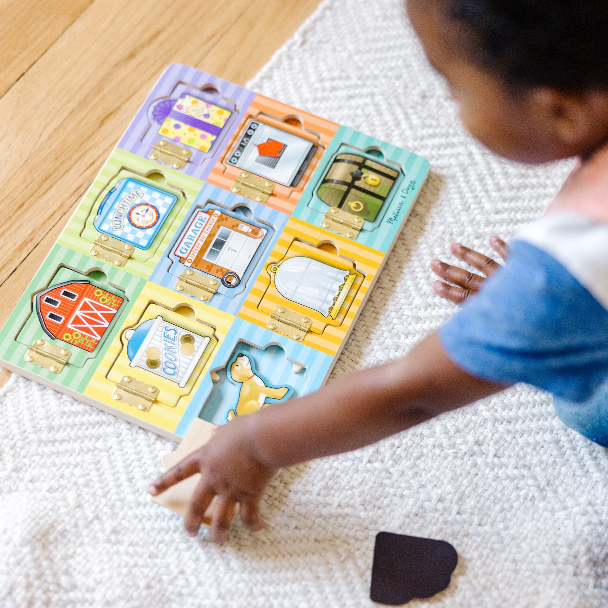 Wooden Magnetic Hide & Seek Board