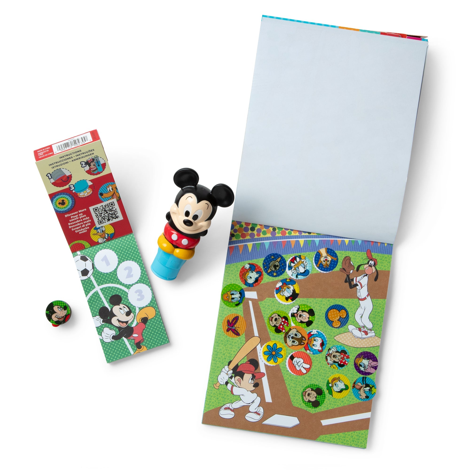 Sticker WOW!? Disney Mickey Mouse Bundle: Activity Pad & Sticker Stamper + Mini Activity Pad and 200 Refill Stickers