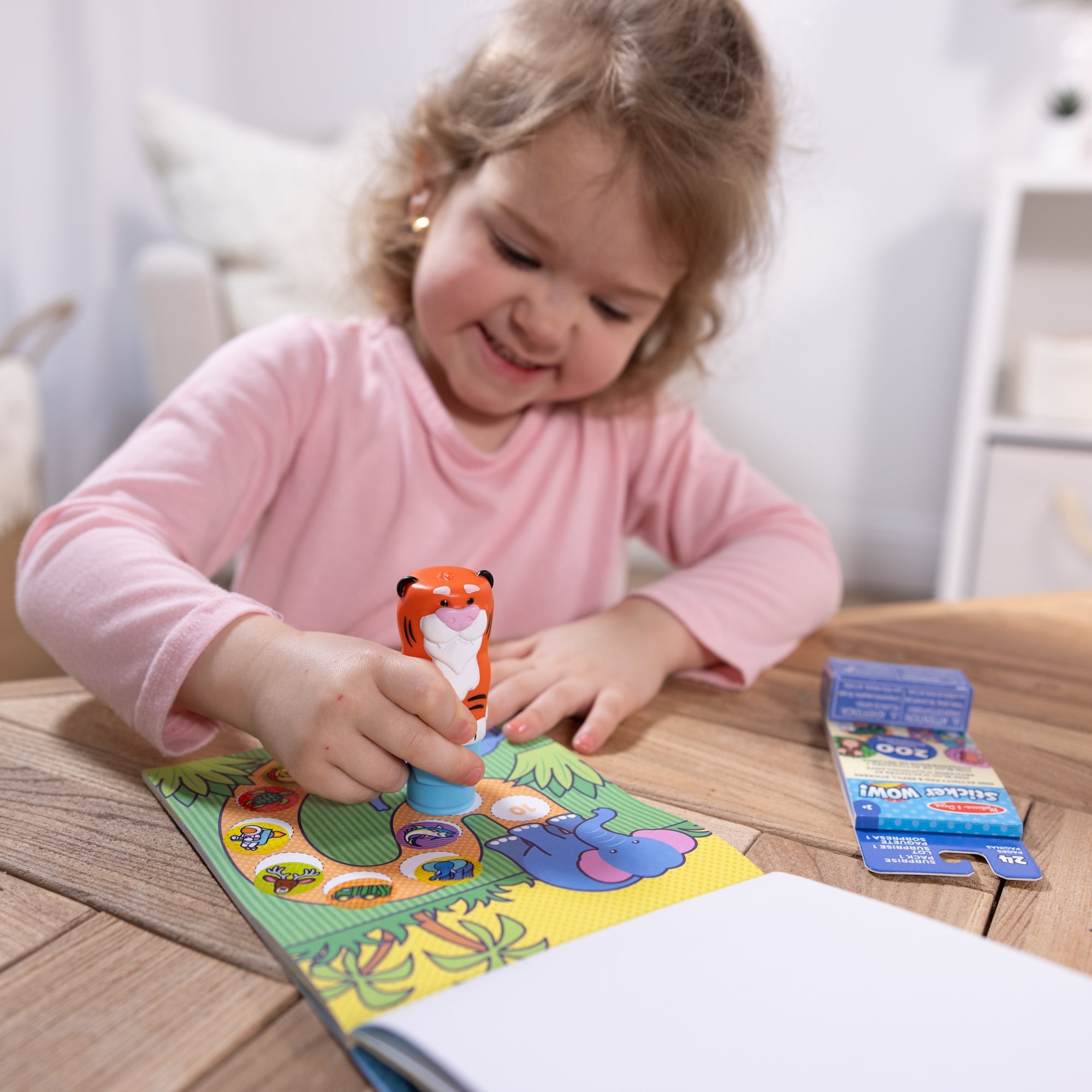Sticker WOW!? Tiger Bundle: Activity Pad & Sticker Stamper + Mini Activity Pad and 200 Refill Stickers