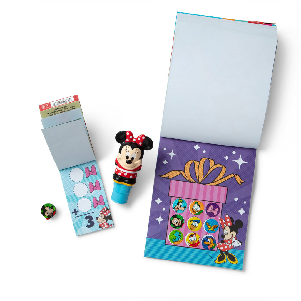Sticker WOW!? Disney Minnie Mouse Bundle: Activity Pad & Sticker Stamper + Mini Activity Pad and 200 Refill Stickers