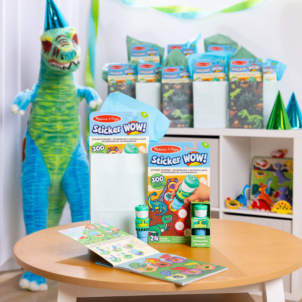 Sticker WOW!? Activity Pad & Sticker Stamper 12-PACK  – Dinosaur