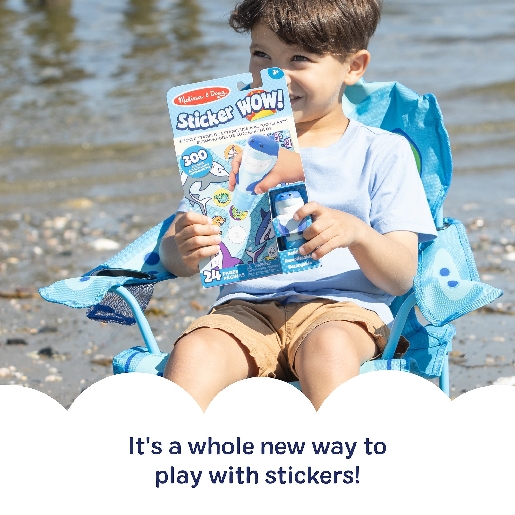 Sticker WOW!? Activity Pad & Sticker Stamper – Shark