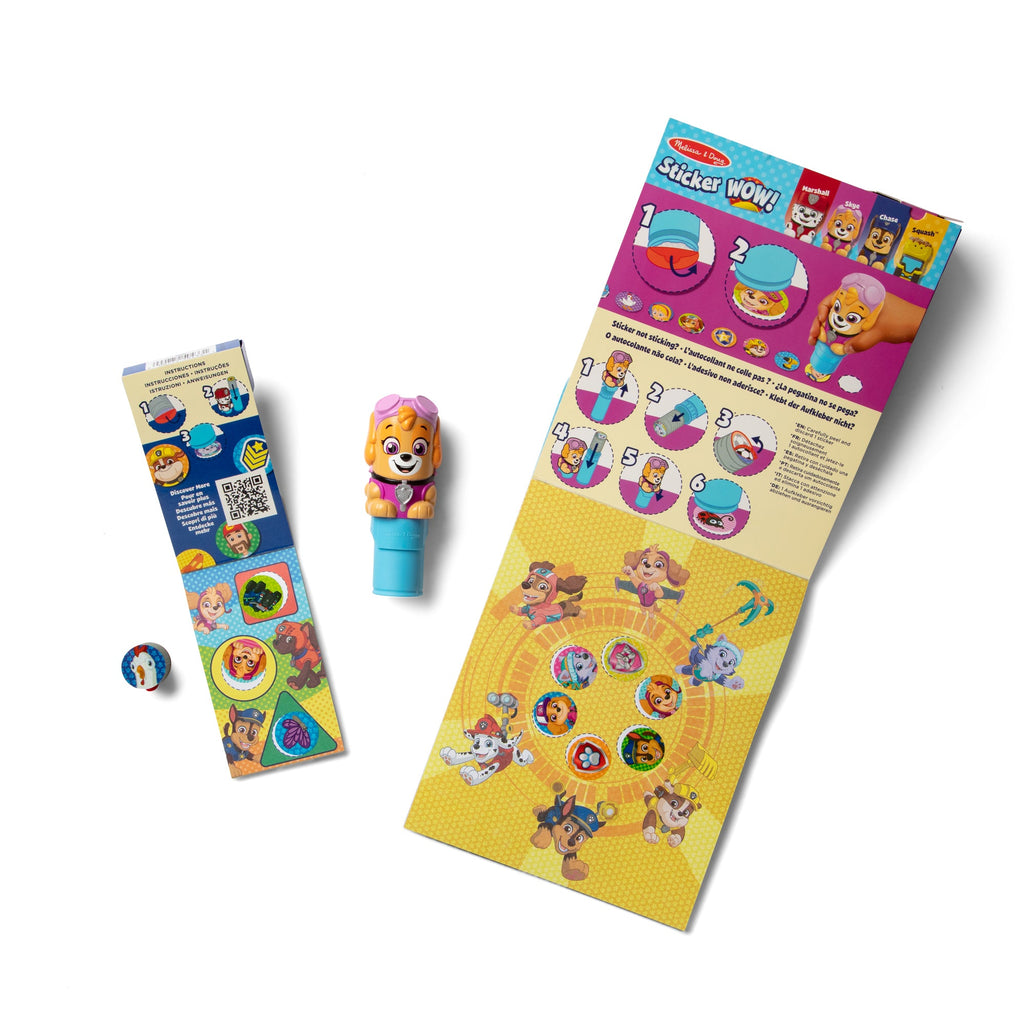 Sticker WOW!? PAW Patrol Skye Bundle: Activity Pad & Sticker Stamper + Mini Activity Pad and 200 Refill Stickers