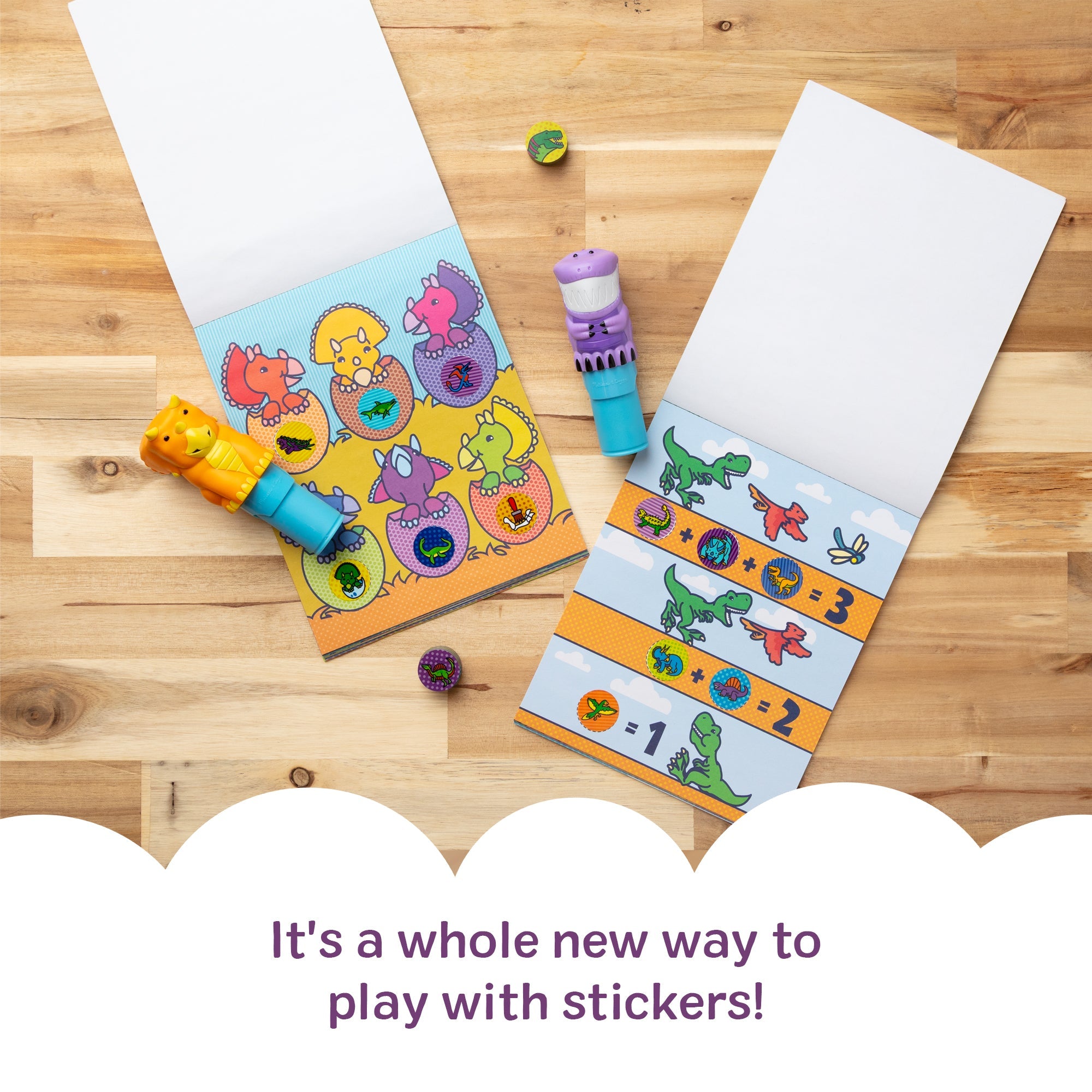 Sticker WOW!? Activity Pad & Sticker Stamper Value Pack – Dinosaur