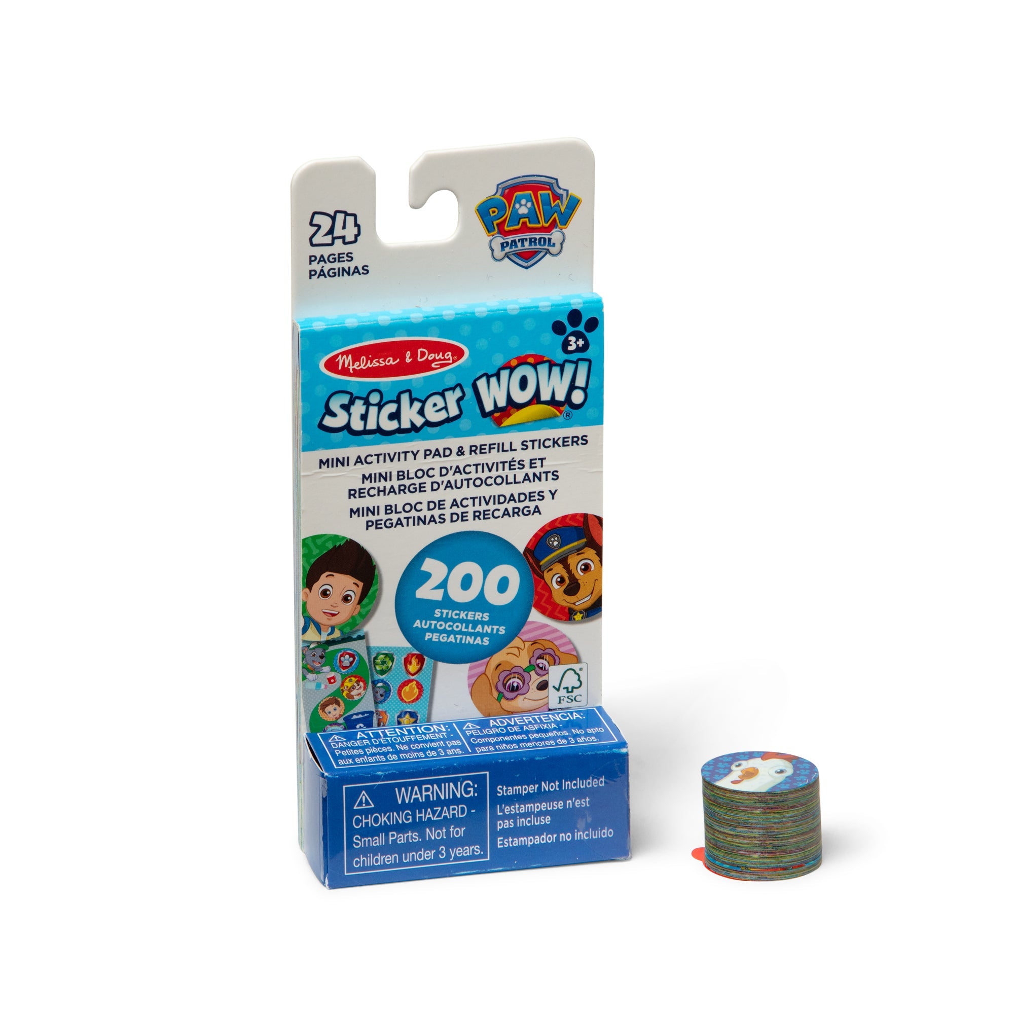 Sticker WOW!? Mini Activity Pad & Refill Stickers – PAW Patrol (200+ Stickers. Stamper Not Included)