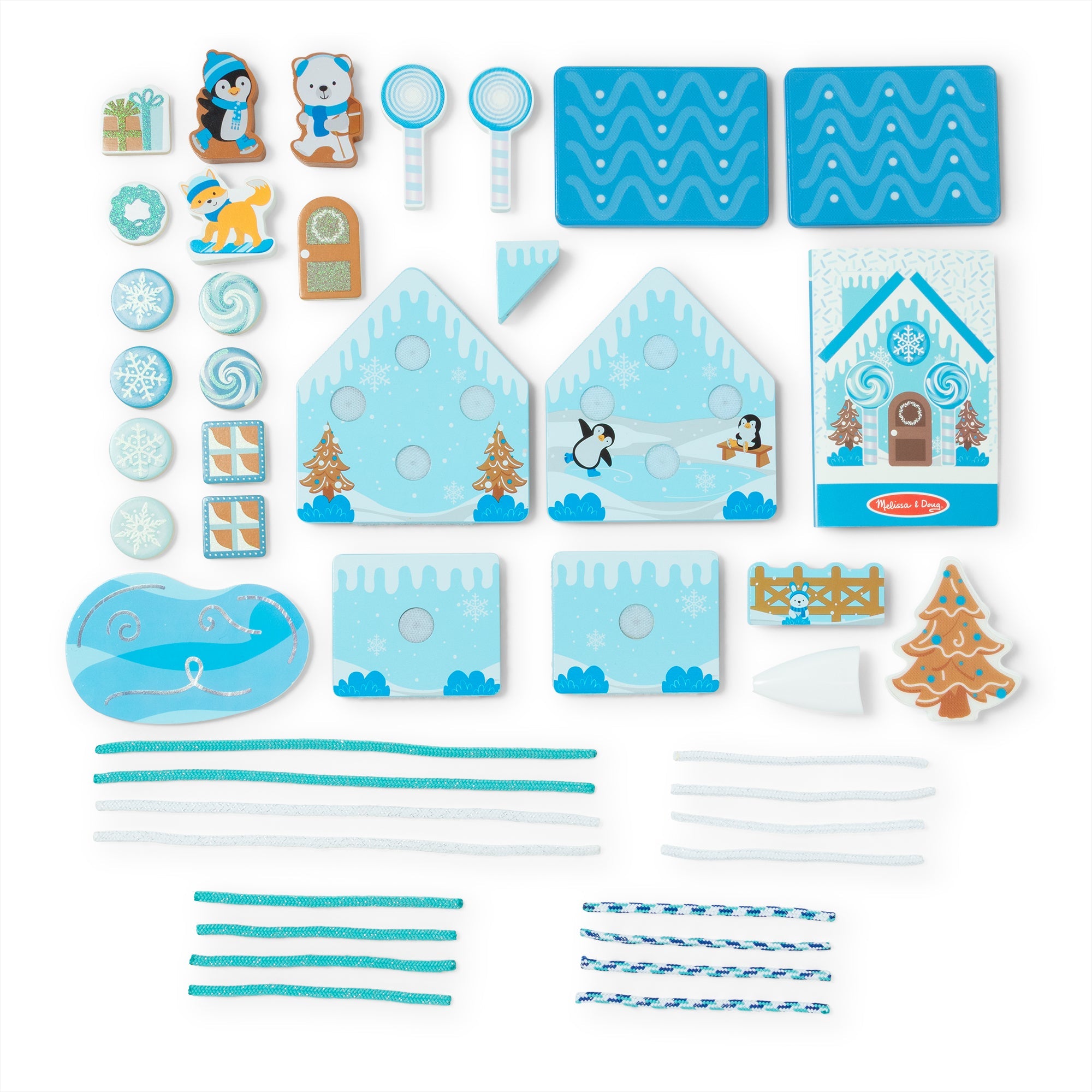 Wooden Gingerbread House Play Set ?C Winter Frost
