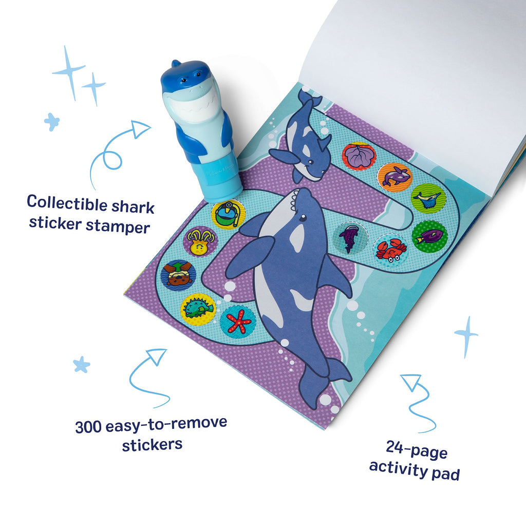 Sticker WOW!? Activity Pad & Sticker Stamper – Shark