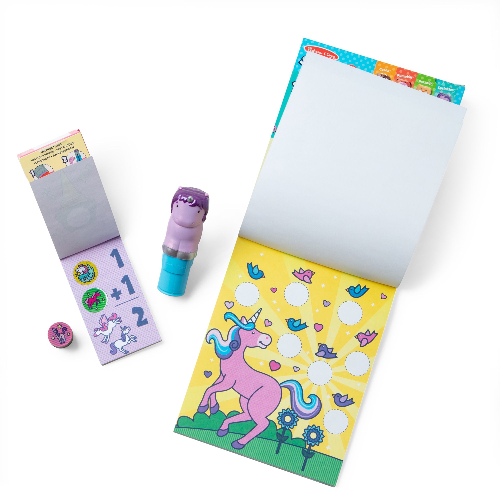 Sticker WOW!? Purple Unicorn Bundle: Activity Pad & Sticker Stamper + Mini Activity Pad and 200 Refill Stickers
