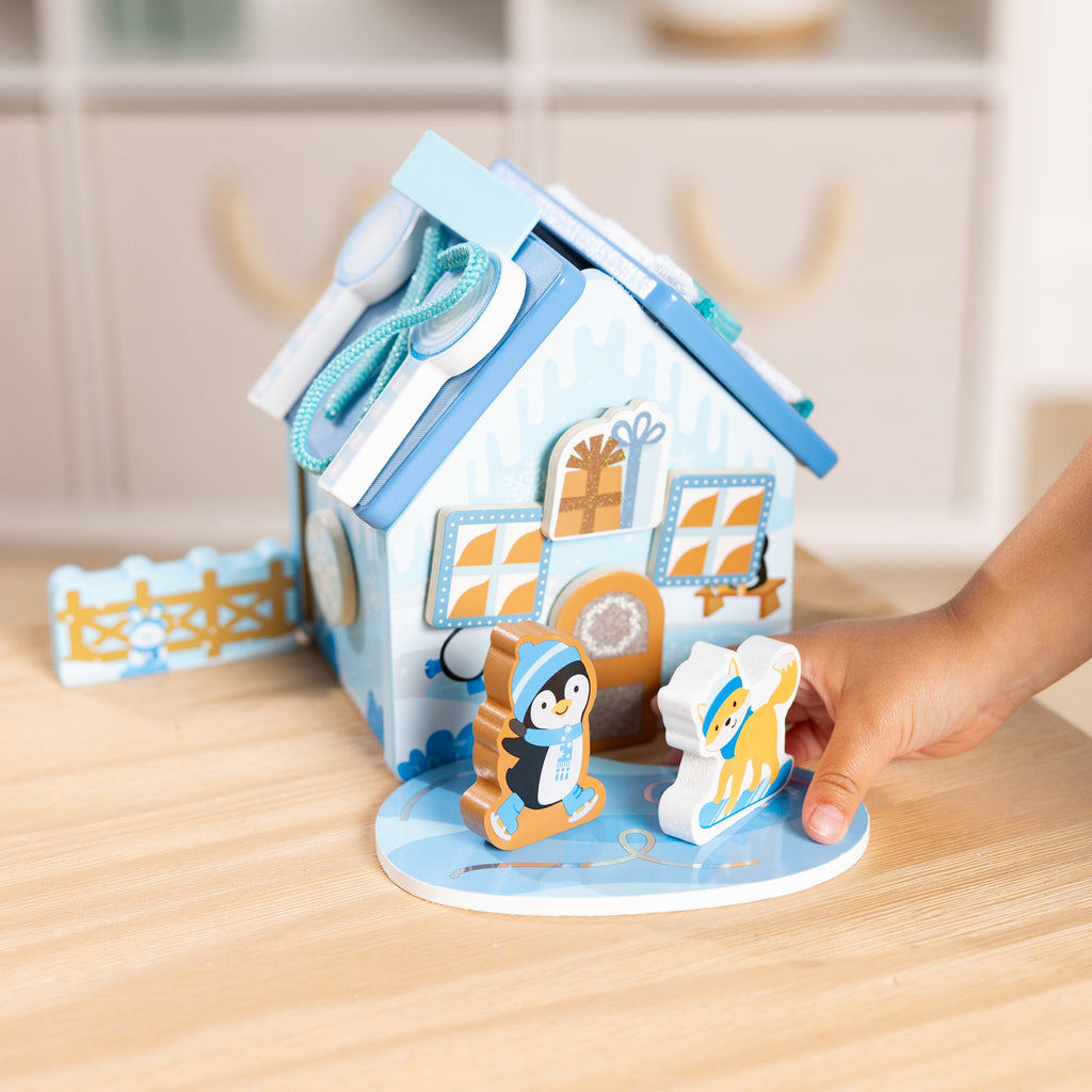 Wooden Gingerbread House Play Set ?C Winter Frost