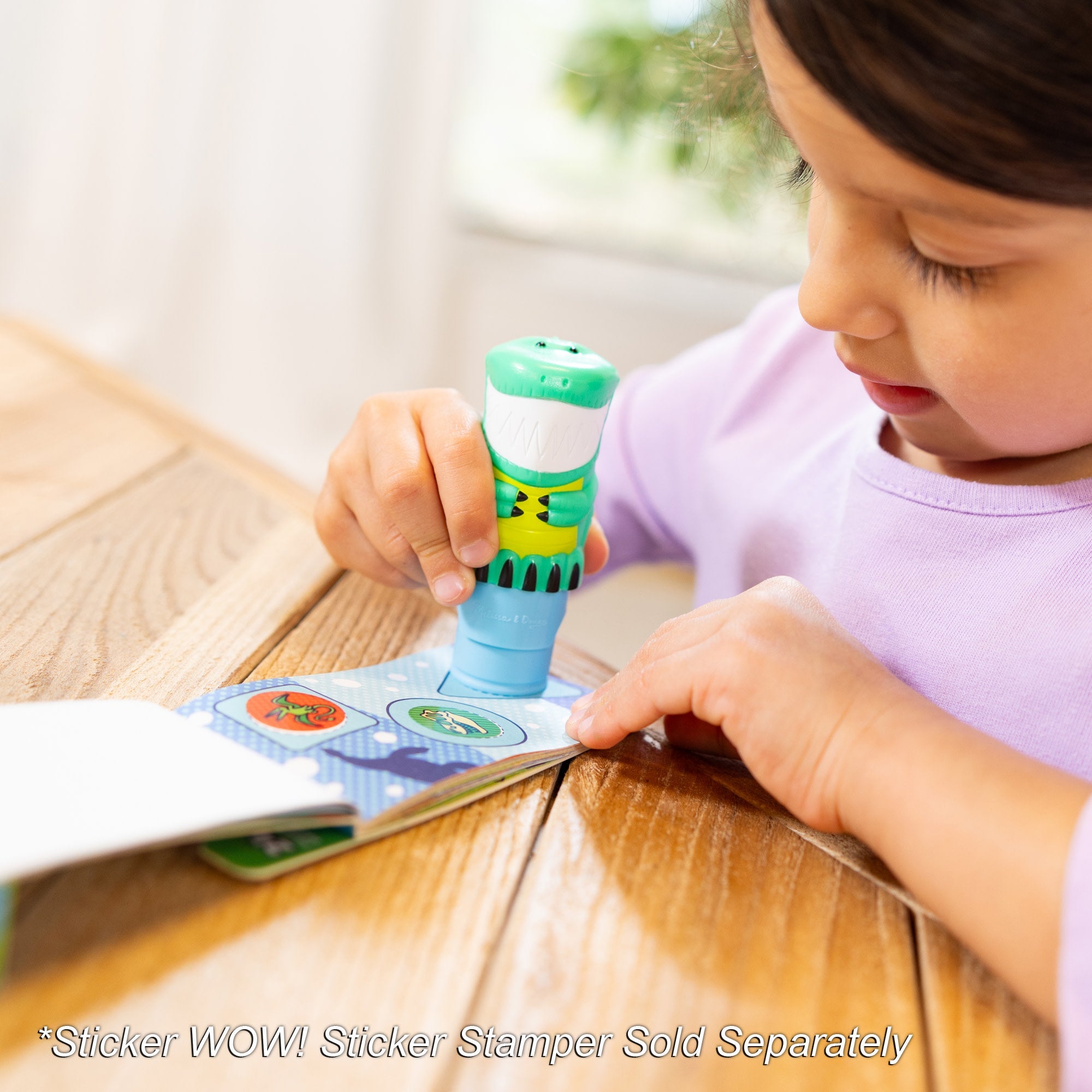 Sticker WOW!? Mini Activity Pad & Refill Stickers – Dinosaur (200+ Stickers. Stamper Not Included)