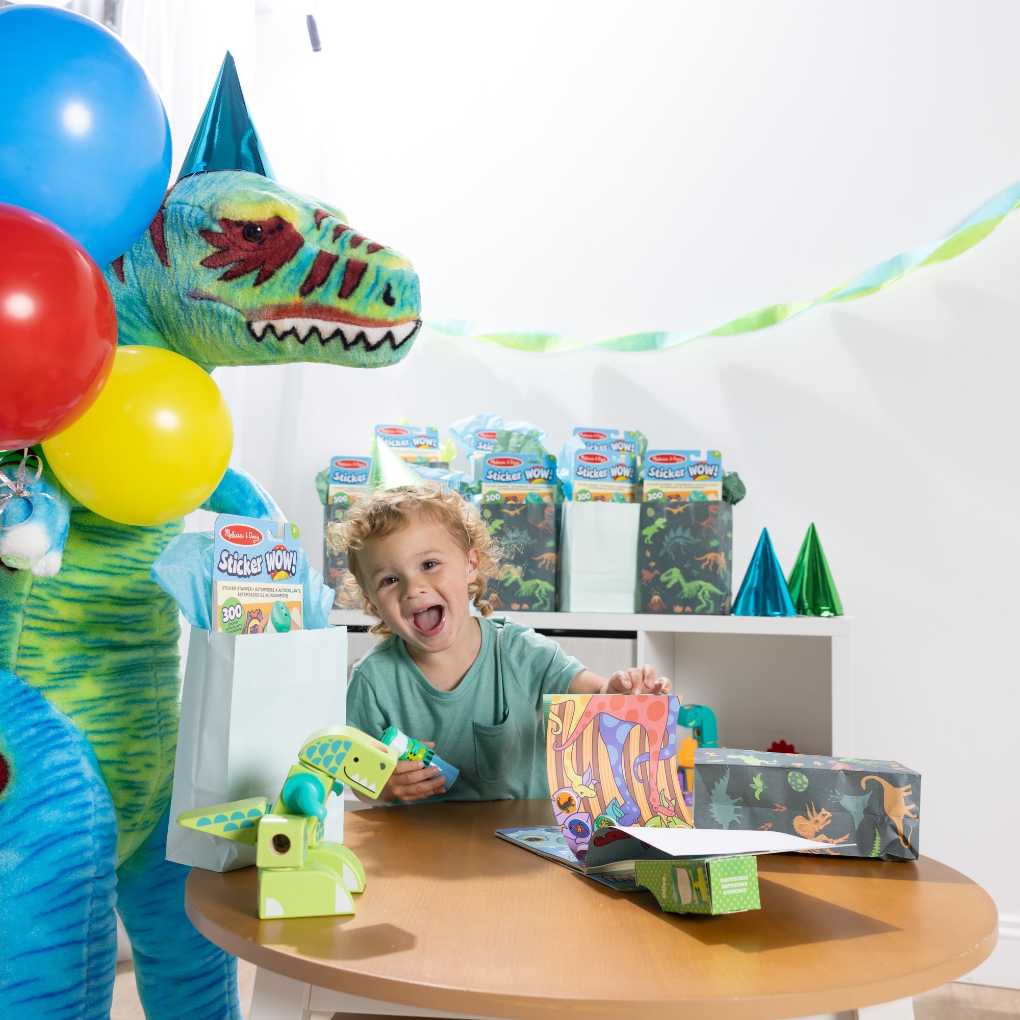 Sticker WOW!? Activity Pad & Sticker Stamper 12-PACK  – Dinosaur
