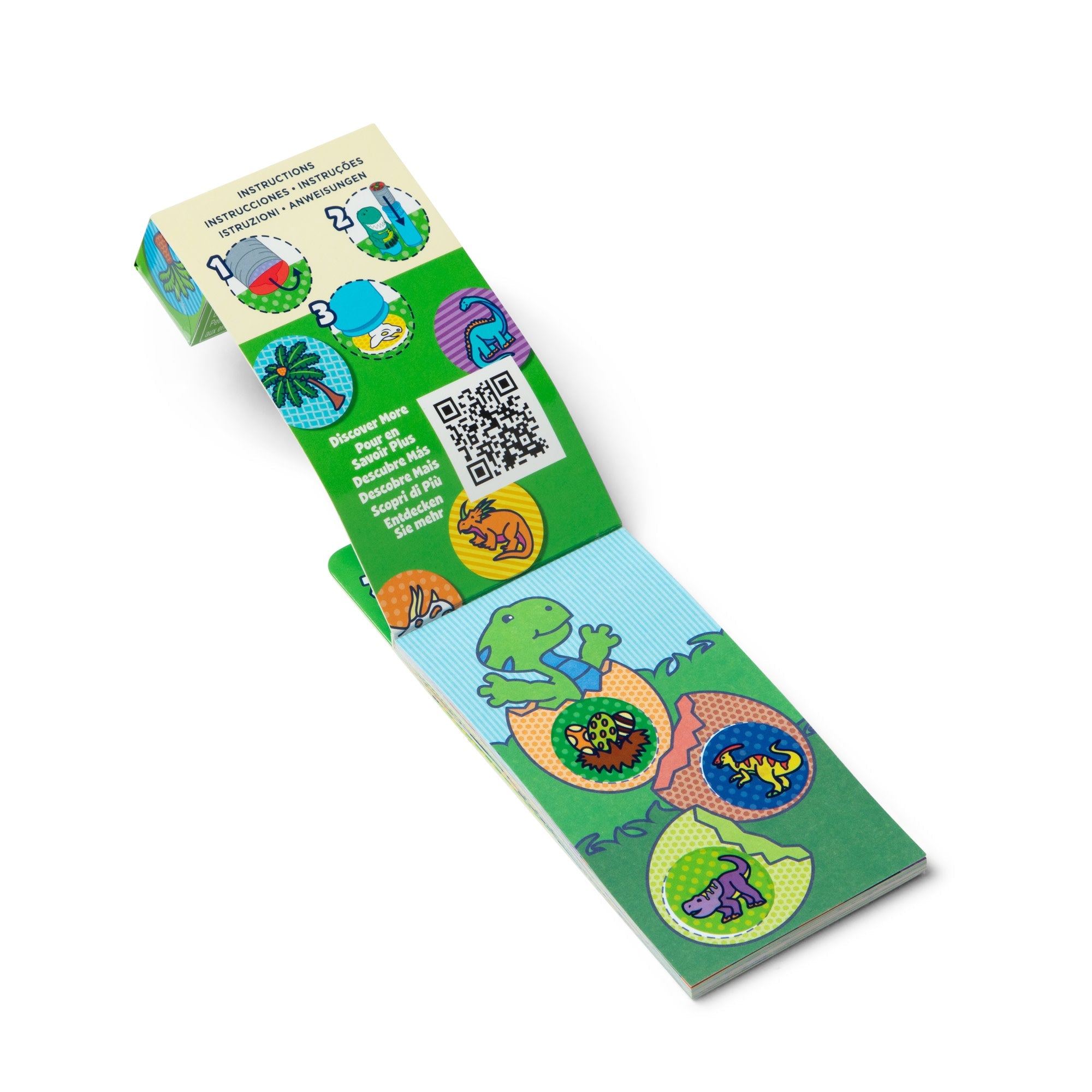 Sticker WOW!? Mini Activity Pad & Refill Stickers – Dinosaur (200+ Stickers. Stamper Not Included)