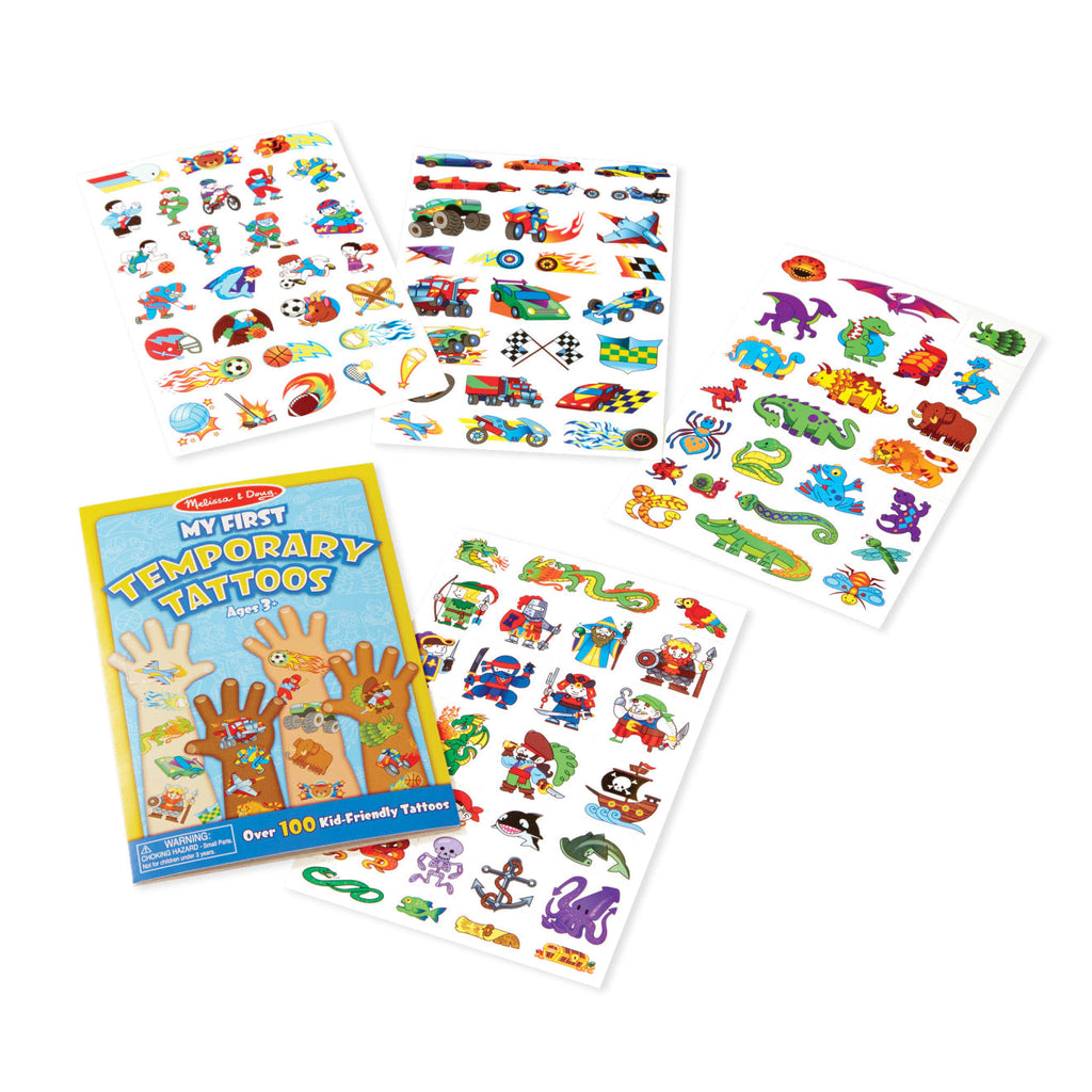 My First Temporary Tattoos: 100+ Kid-Friendly Tattoos – Adventure. Creatures. Sports. and More