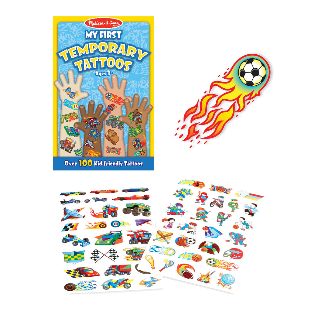 My First Temporary Tattoos: 100+ Kid-Friendly Tattoos – Adventure. Creatures. Sports. and More
