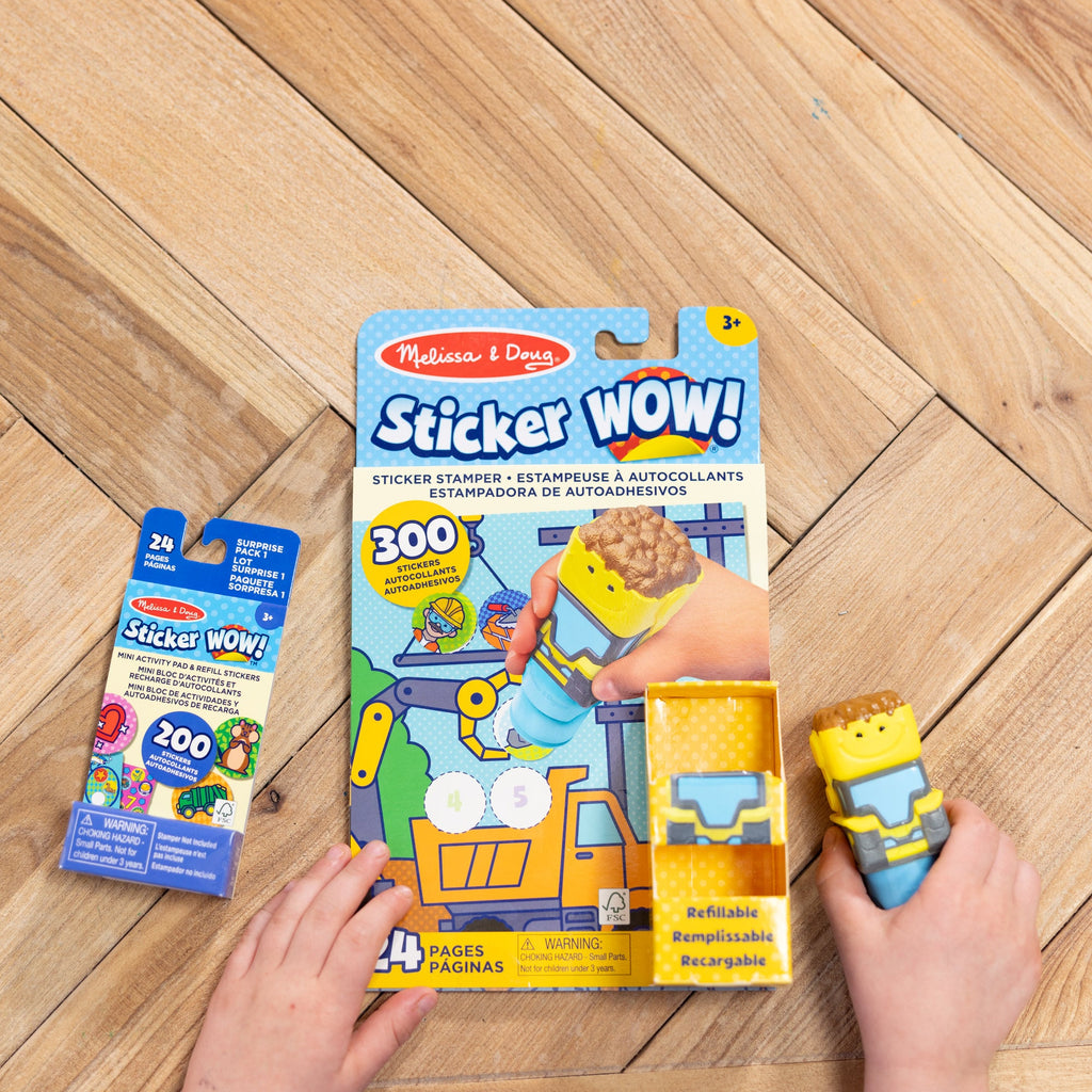 Sticker WOW!? Activity Pad & Sticker Stamper – Bulldozer