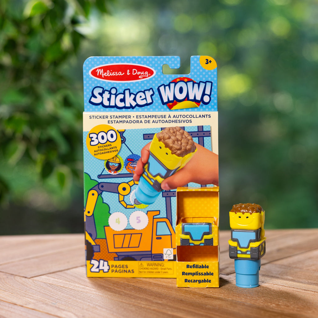 Sticker WOW!? Activity Pad & Sticker Stamper – Bulldozer