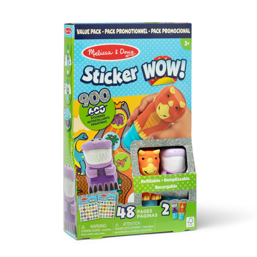 Sticker WOW!? Activity Pad & Sticker Stamper Value Pack – Dinosaur