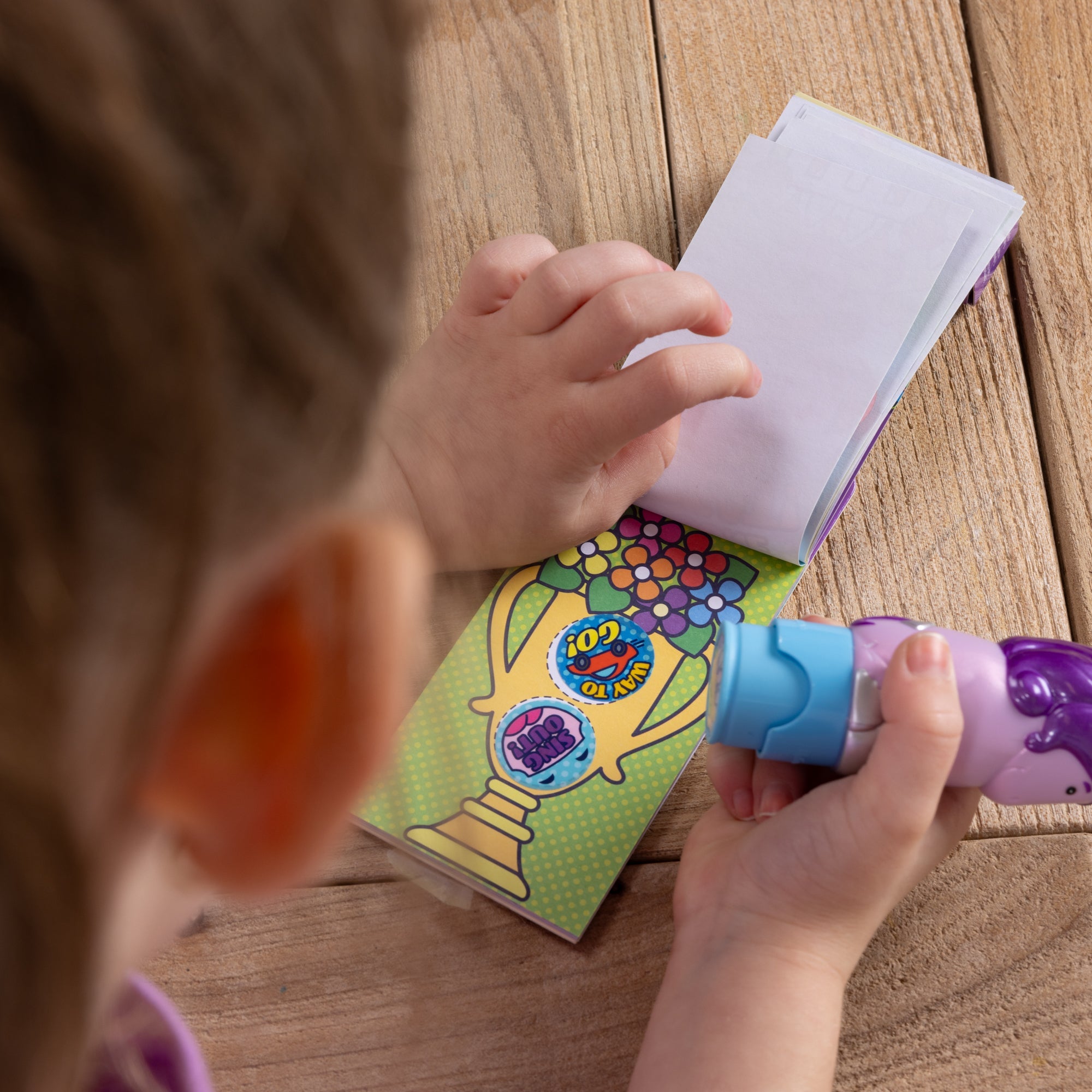 Sticker WOW!? Mini Activity Pad & Refill Stickers – Way to Go! (200+ Stickers. Stamper Not Included)