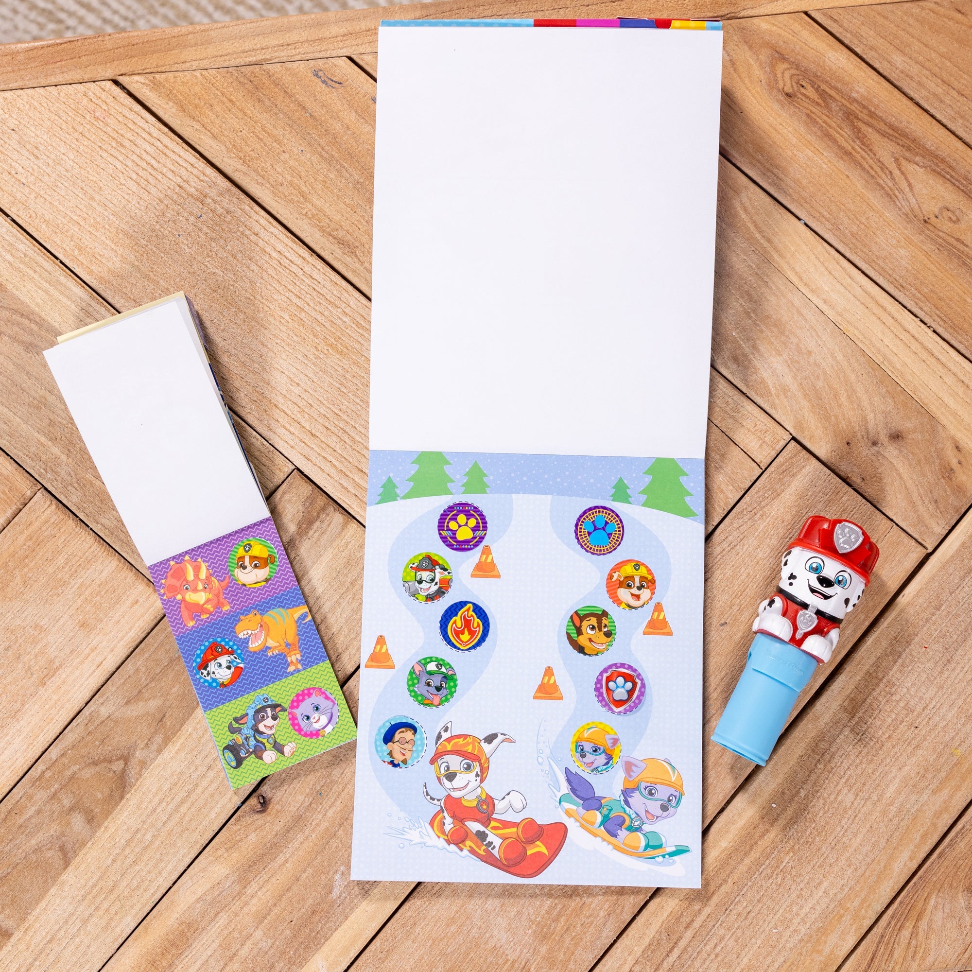Sticker WOW!? PAW Patrol Marshall Bundle: Activity Pad & Sticker Stamper + Mini Activity Pad and 200 Refill Stickers