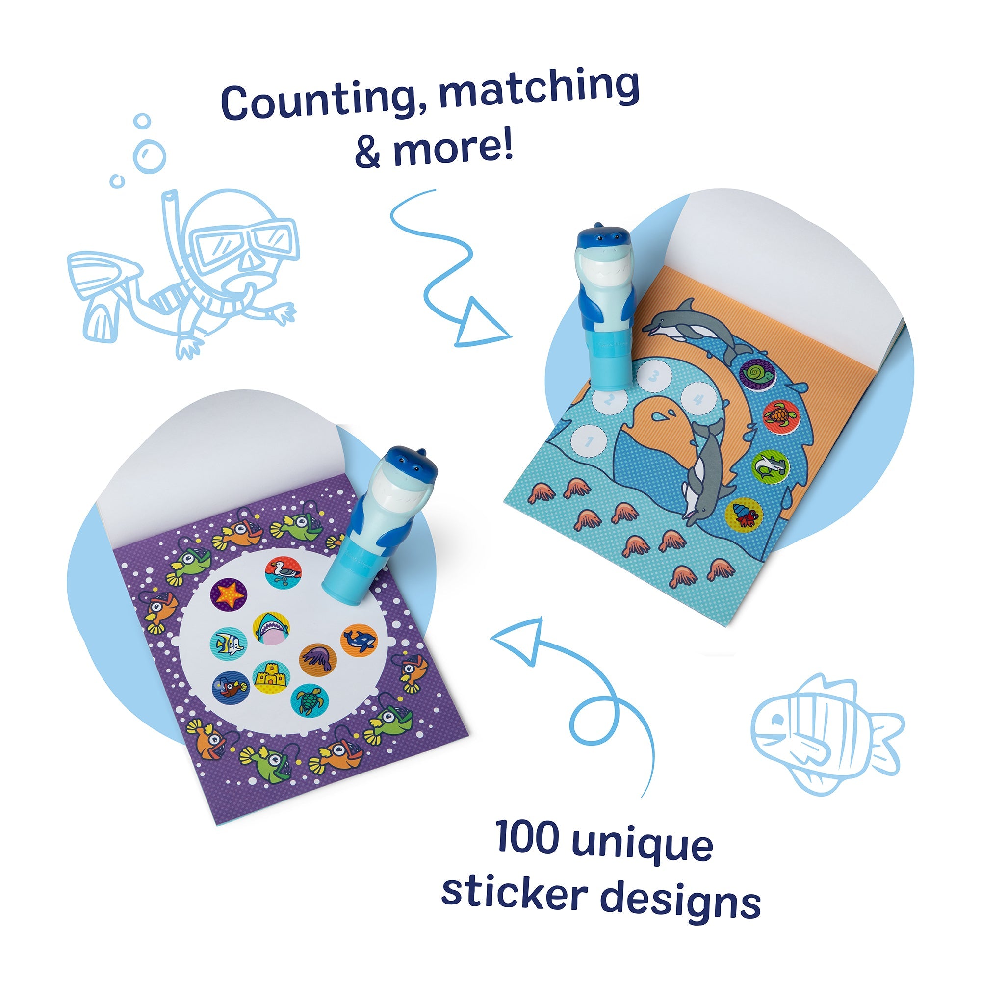 Sticker WOW!? Activity Pad & Sticker Stamper – Shark