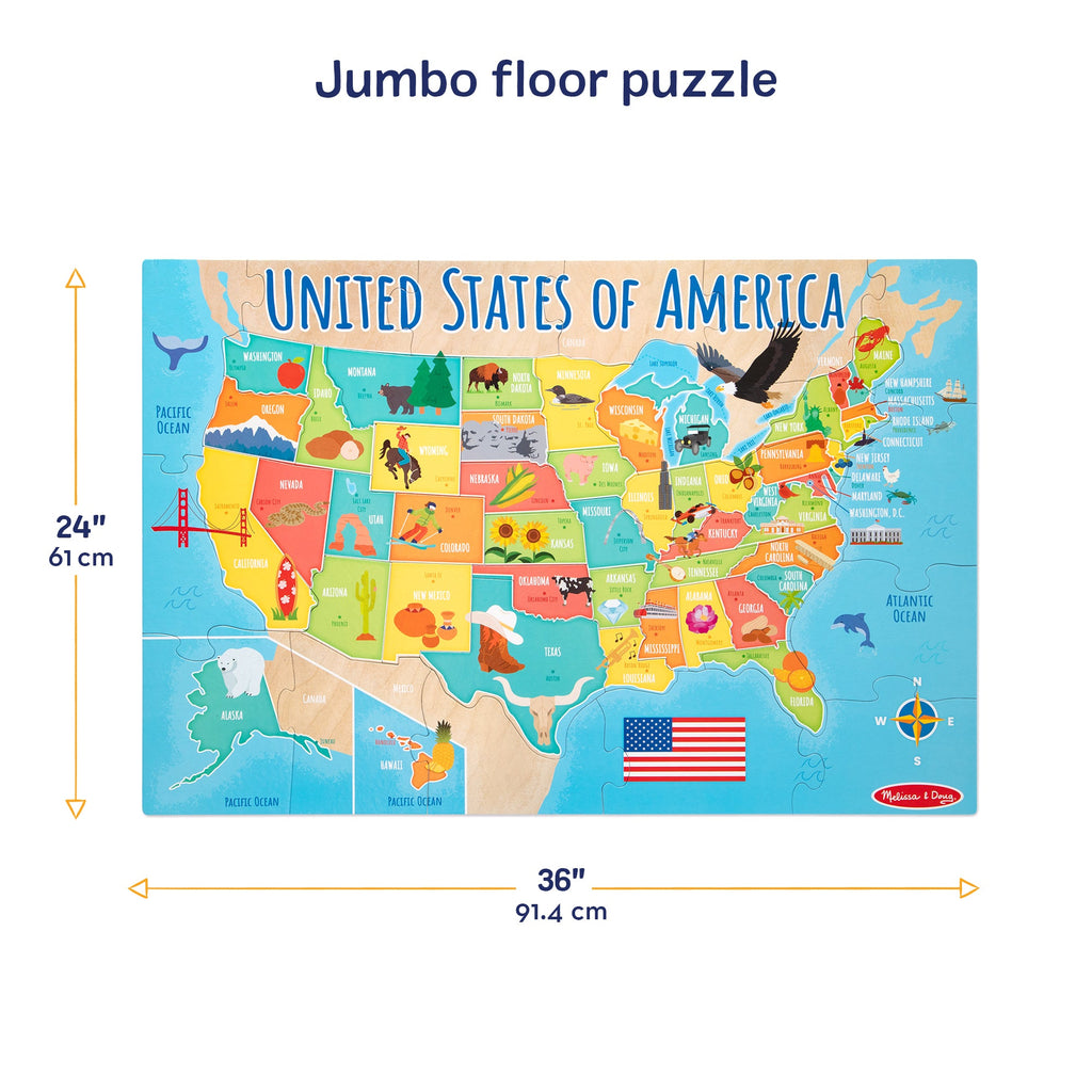 Map Floor Puzzle – 51 Pieces