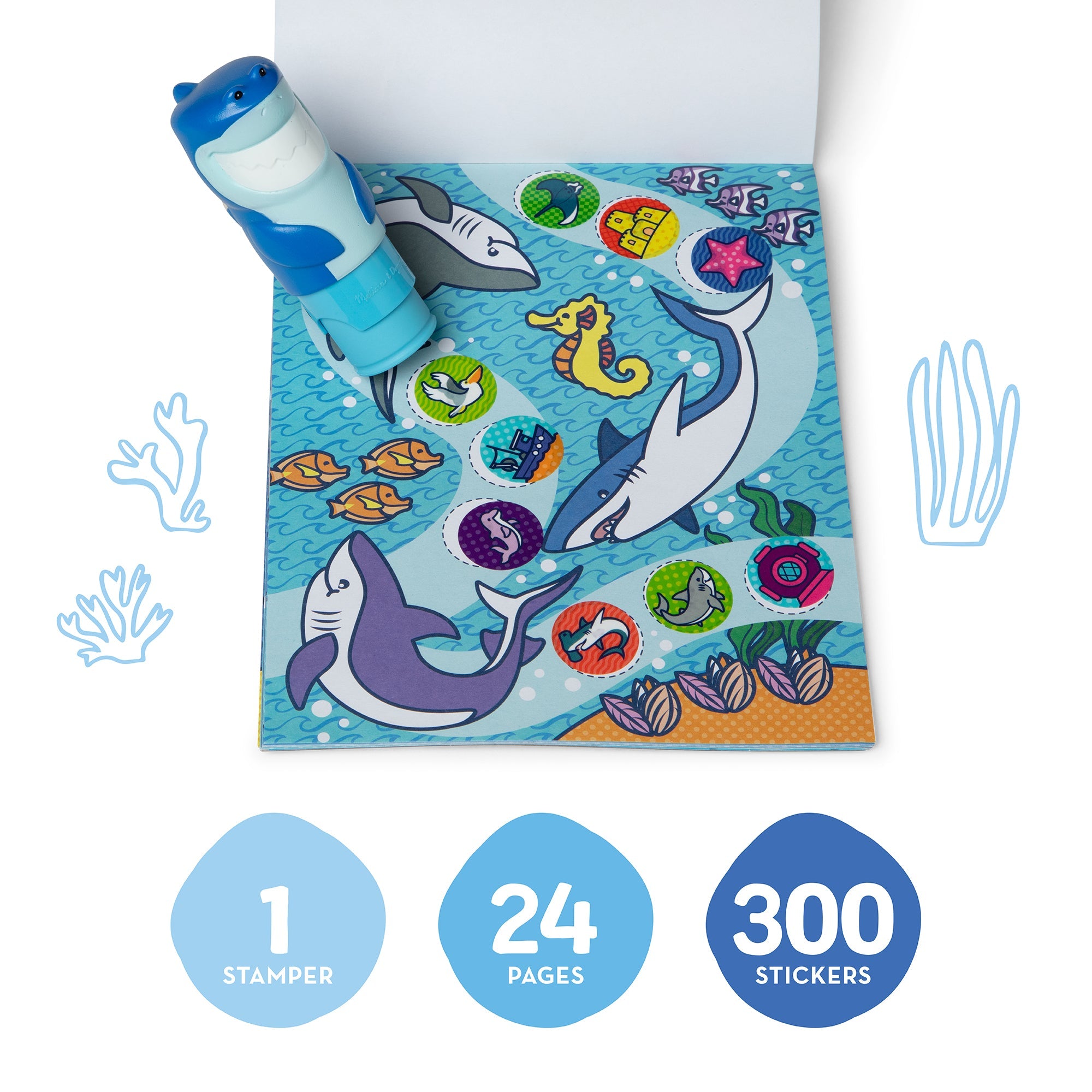 Sticker WOW!? Activity Pad & Sticker Stamper – Shark