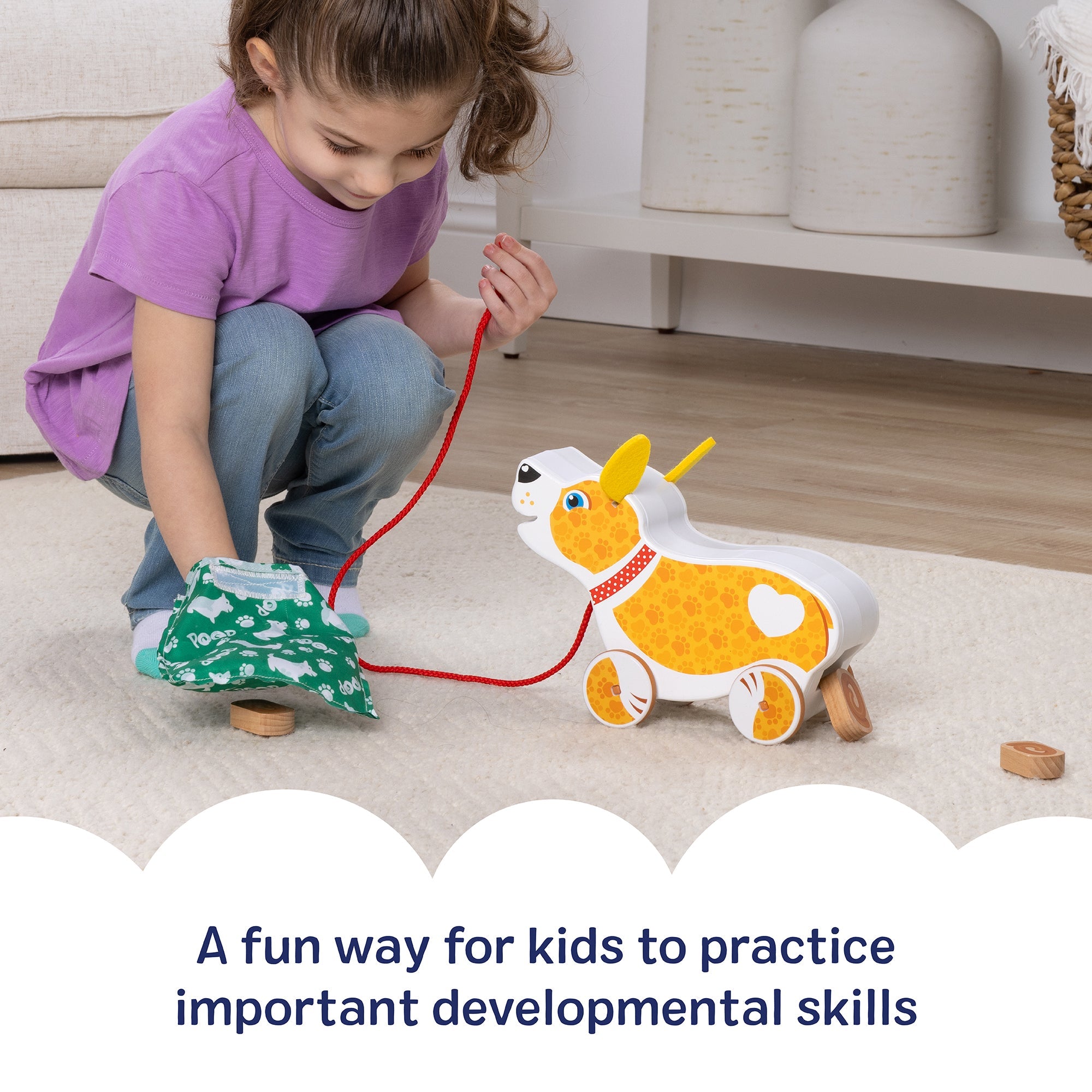 Feed. Walk & Poo Pup Play Set