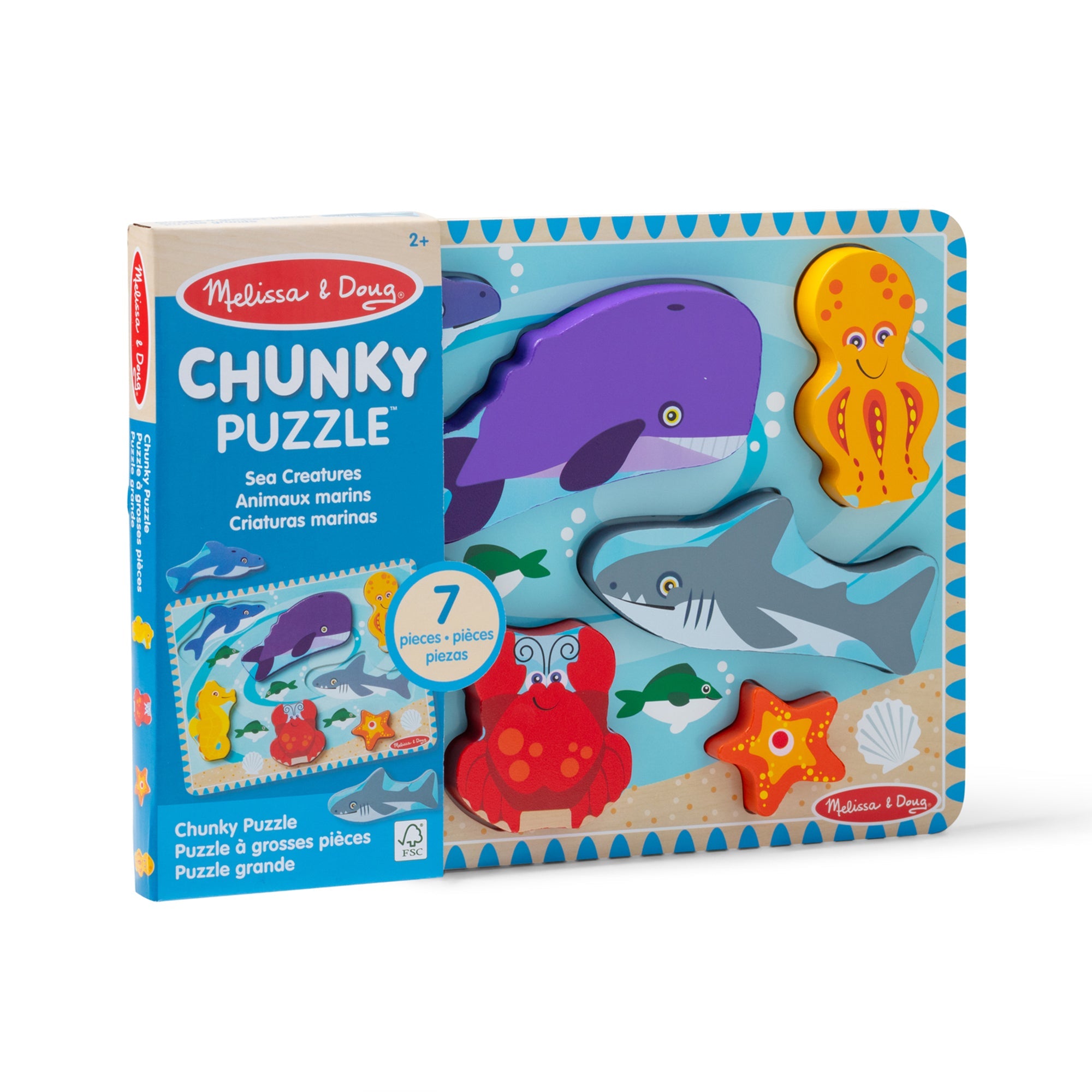 Sea Creatures Chunky Puzzle – 7 Pieces