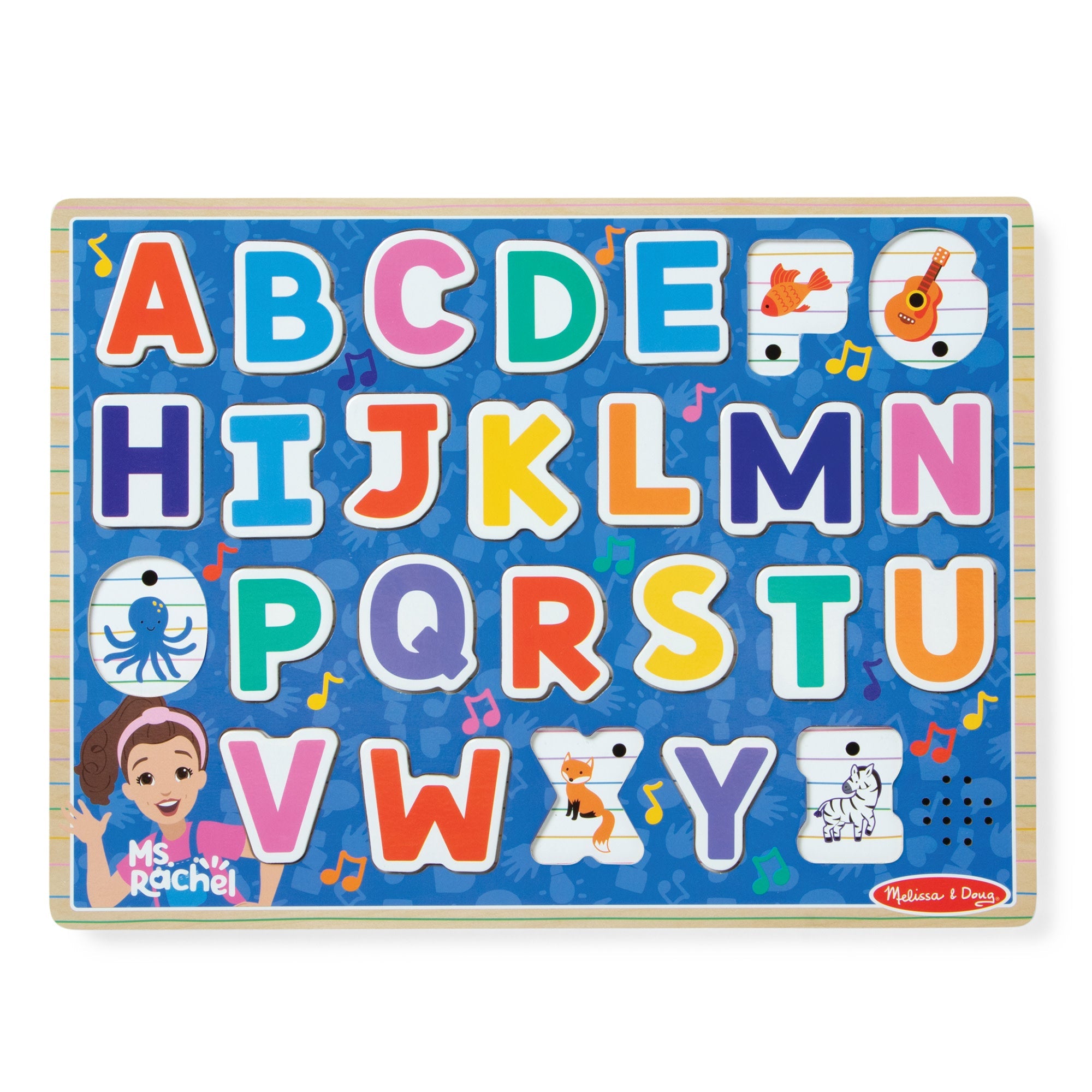 Ms. Rachel?  Wooden Phonics Alphabet Sound Puzzle – 26 Pieces